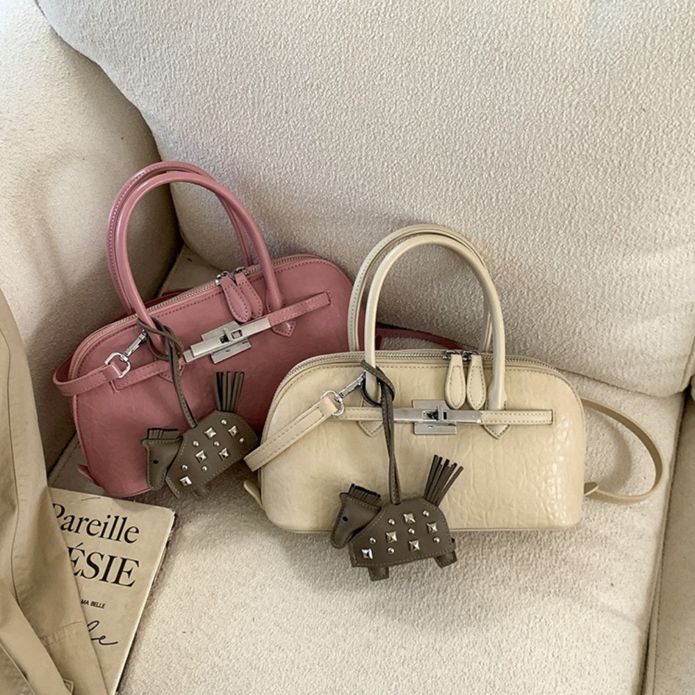 Leonie Lock Detail Mini Handbag — Sernelle — view 13