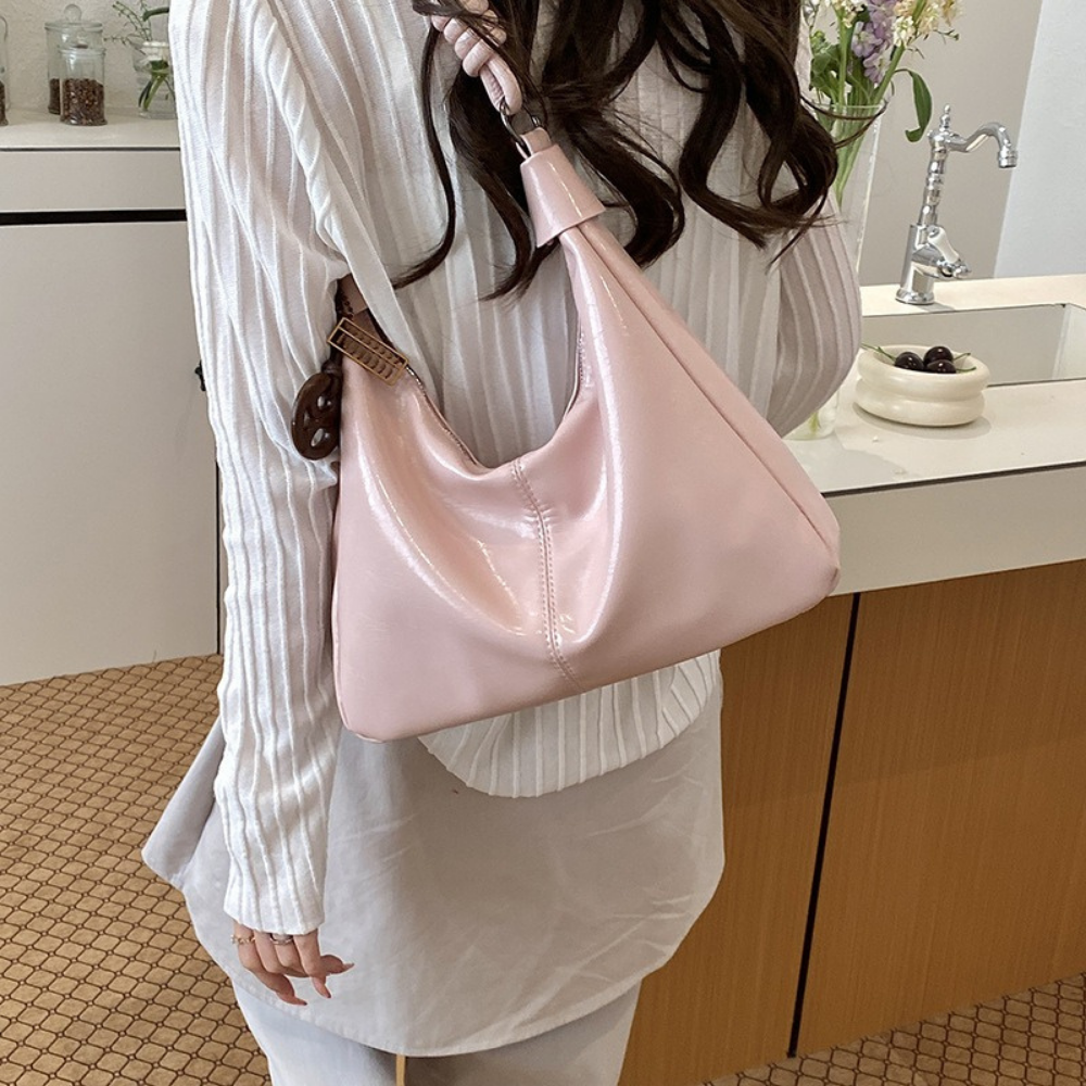 Nerine Glossy Hobo Bag — Sernelle — view 28