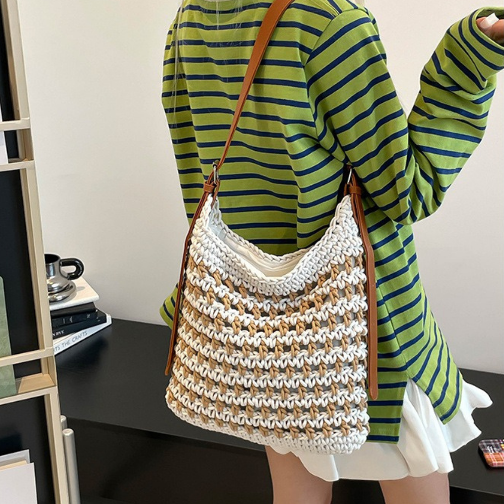 Emeline Woven Shoulder Bag — Sernelle — view 11