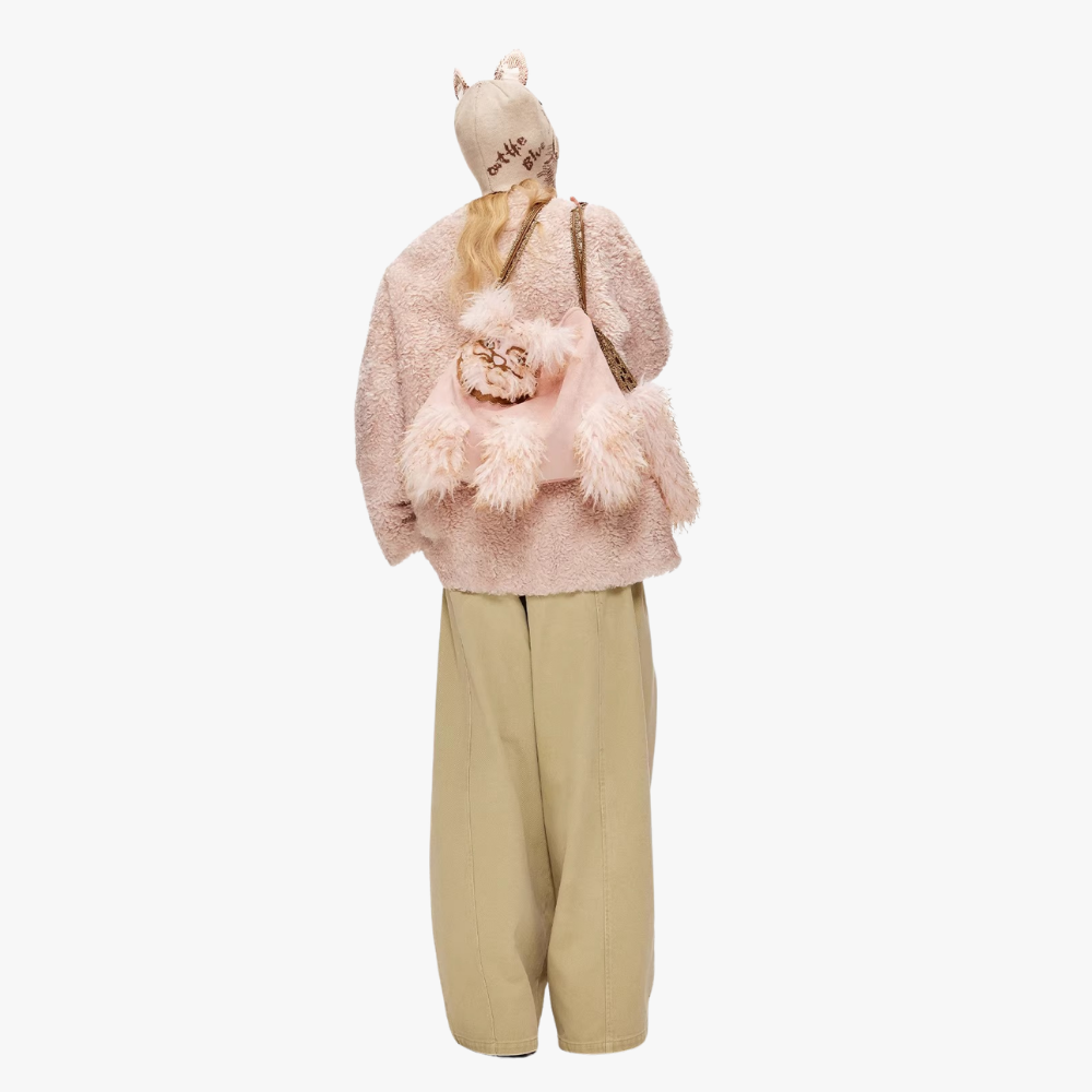 Juno Faux Fur Cat Shoulder Bag — Sernelle — view 24
