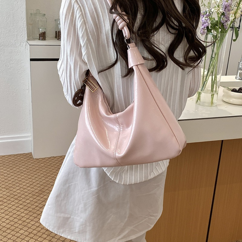 Nerine Glossy Hobo Bag — Sernelle — view 27