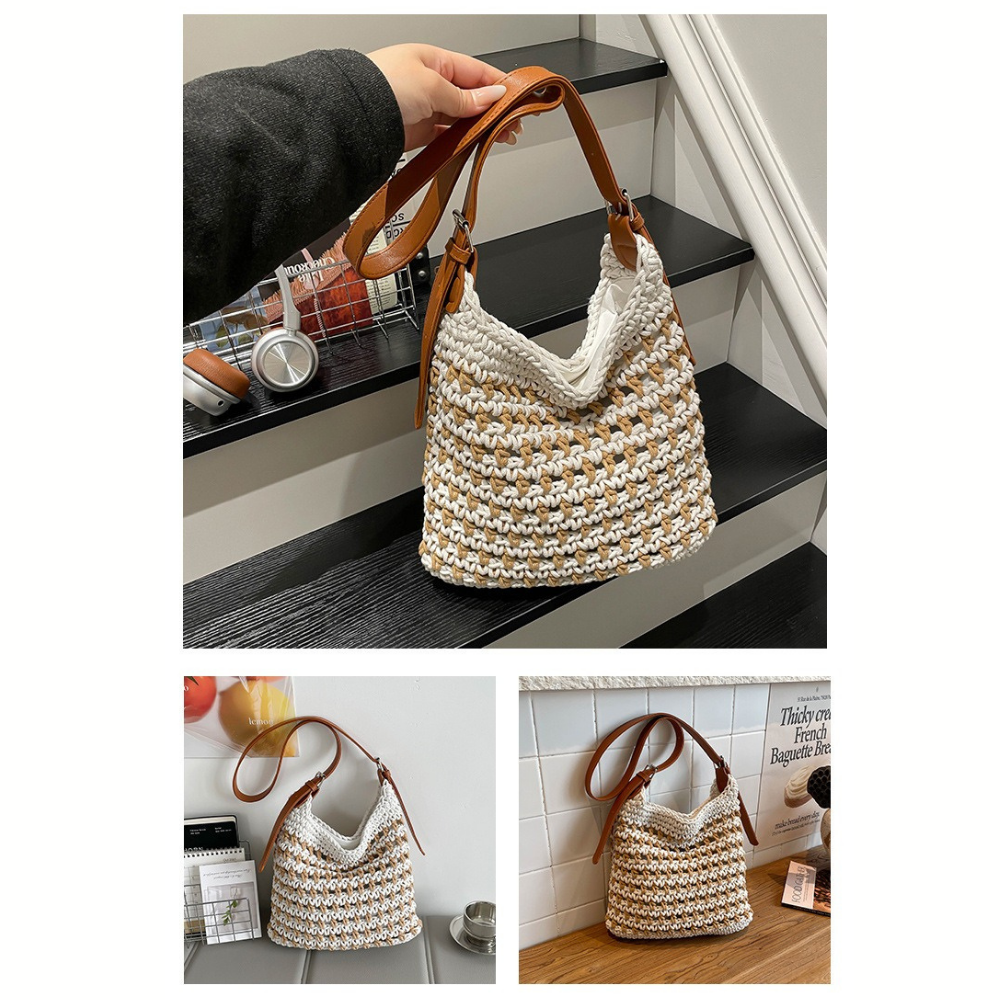 Emeline Woven Shoulder Bag — Sernelle — view 18