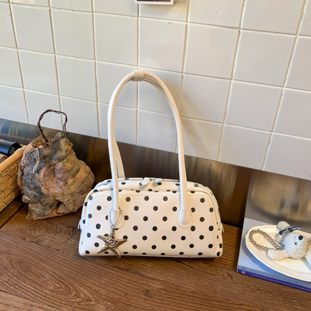 Georgia Polka Dot Barrel Bag — Sernelle — view 30