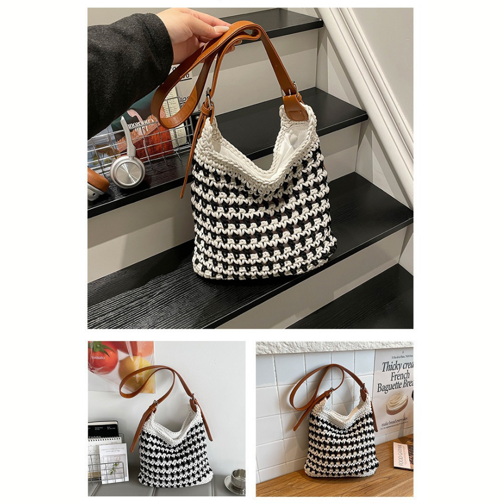 Emeline Woven Shoulder Bag — Sernelle — view 32