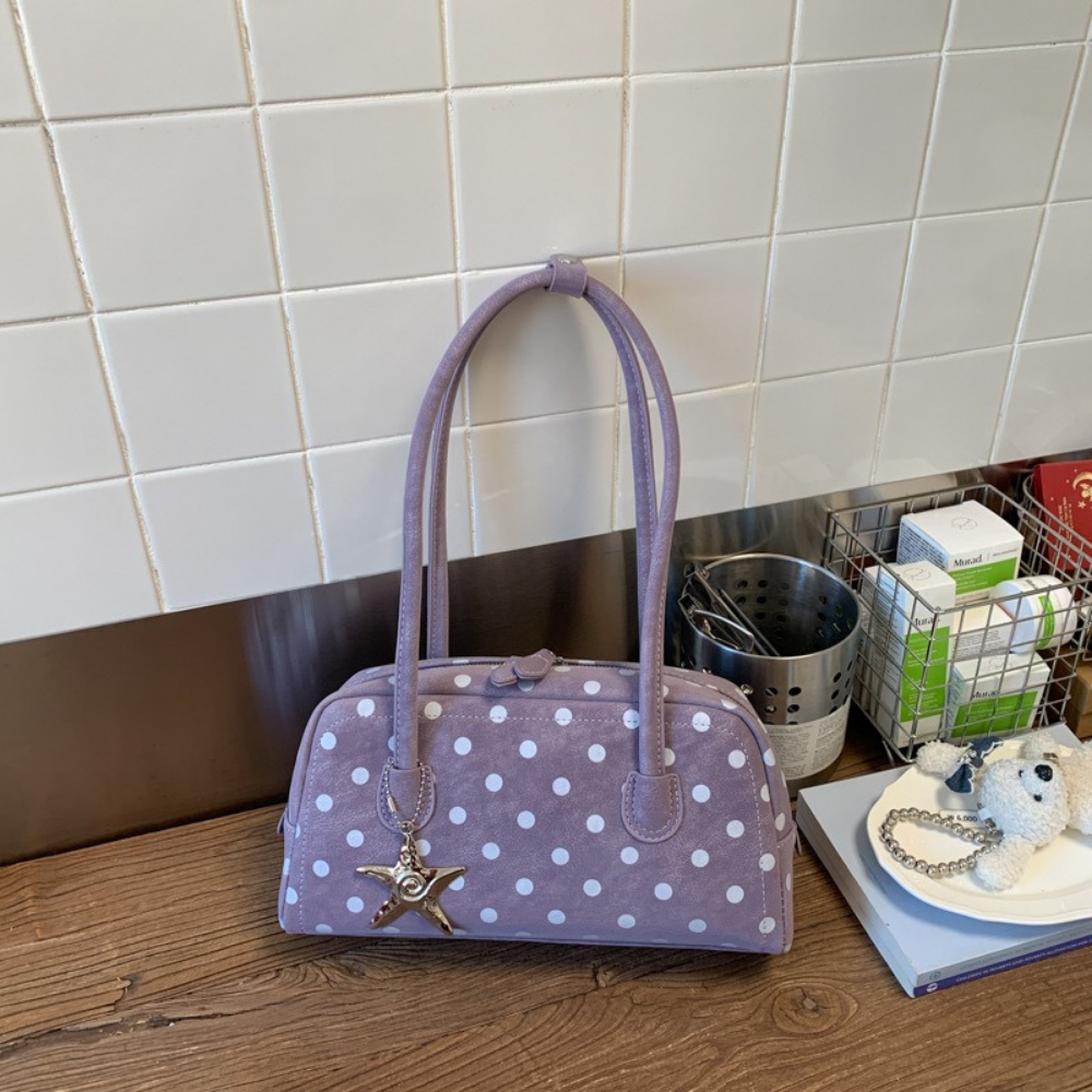 Georgia Polka Dot Barrel Bag — Sernelle — view 13