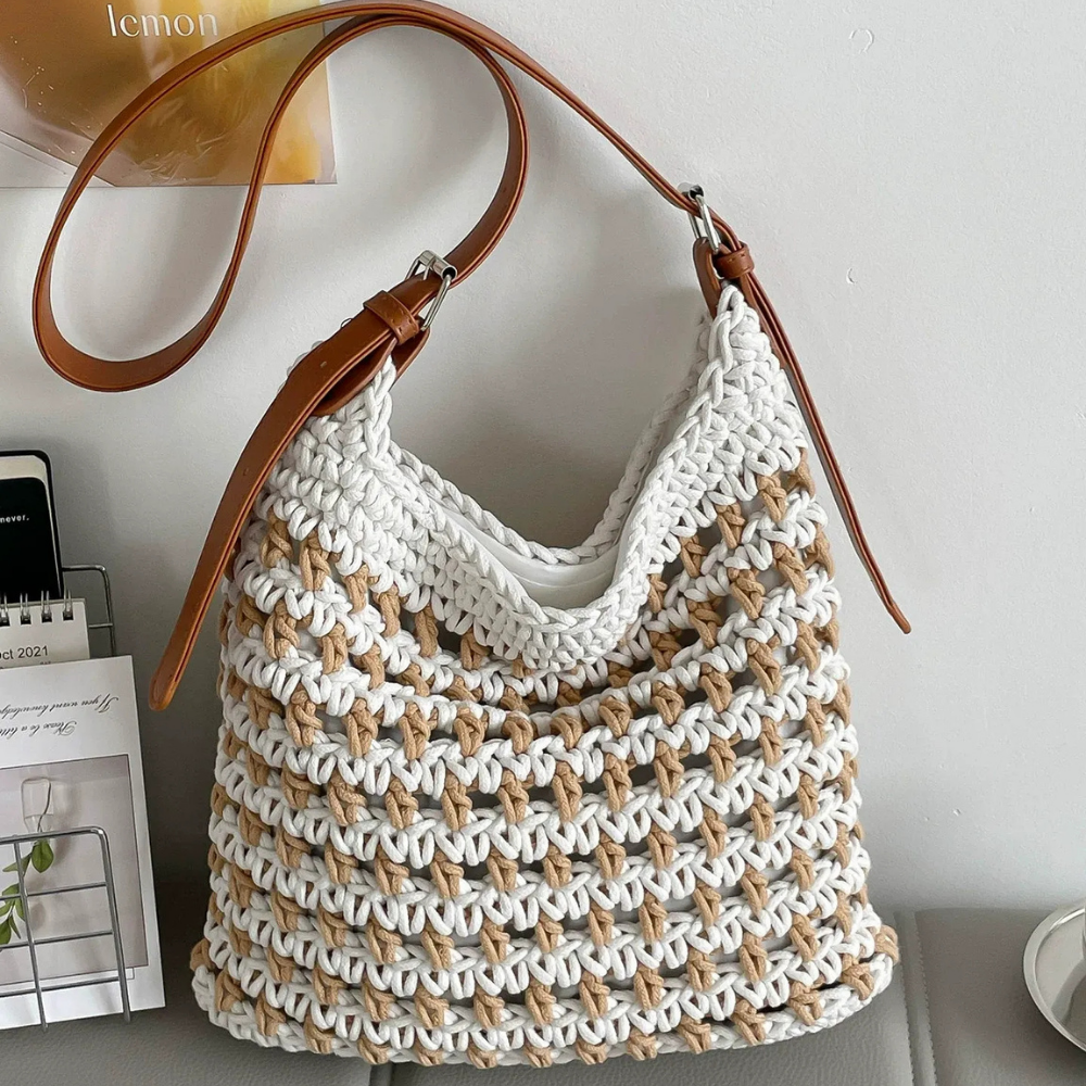 Emeline Woven Shoulder Bag — Sernelle — view 17