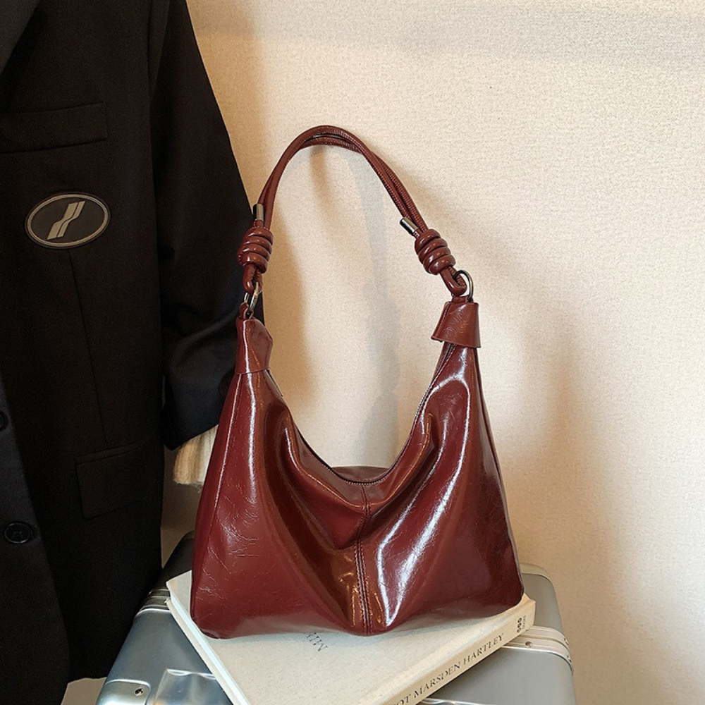Nerine Glossy Hobo Bag — Sernelle — view 17
