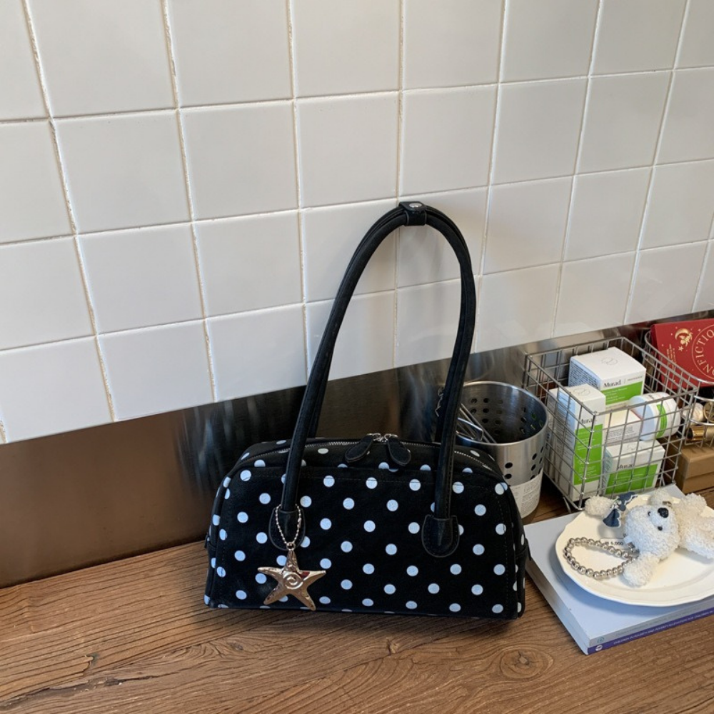 Georgia Polka Dot Barrel Bag — Sernelle — view 25