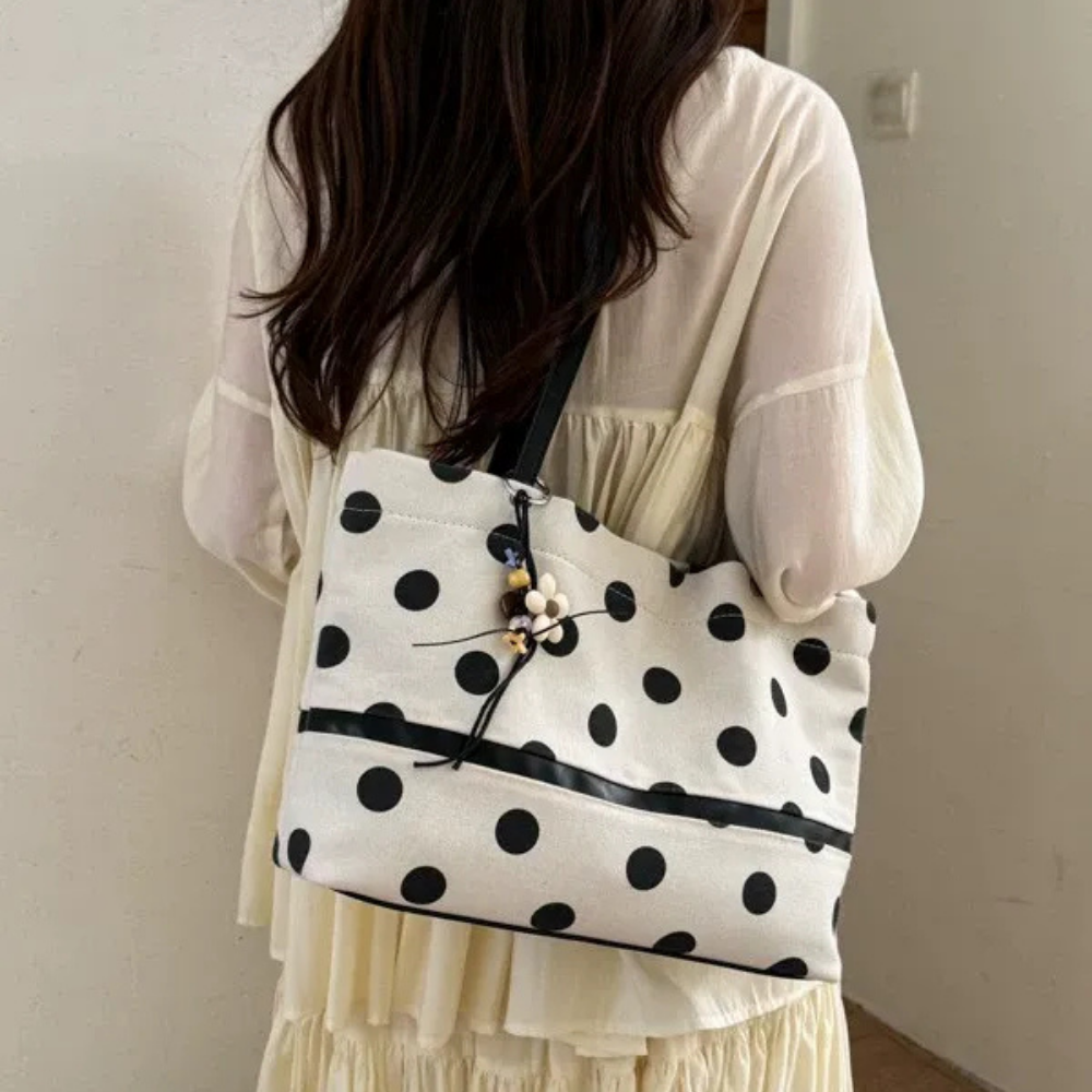 Nova Polka Dot Tote Bag — Sernelle — view 3