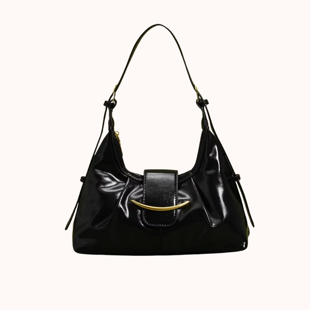Blythe Glossy Shoulder Bag — Sernelle