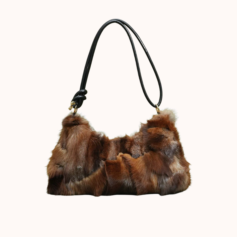 Arden Plush Fur Shoulder Bag — Sernelle