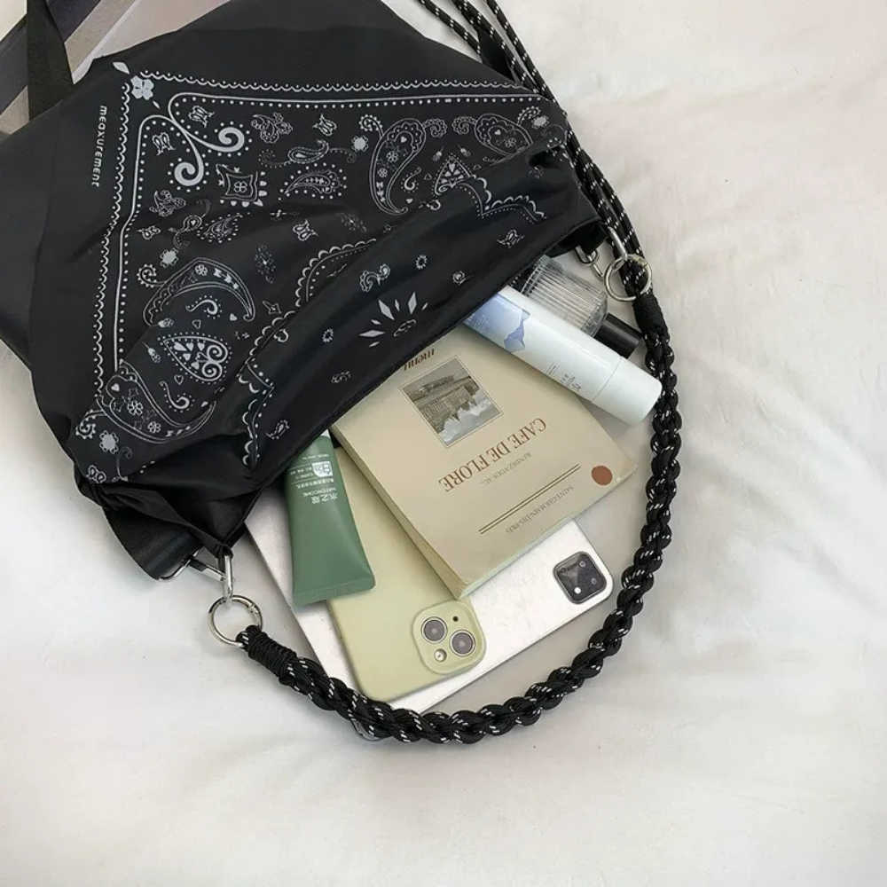 Bonnie Bandana Print Shoulder Bag — Sernelle — view 4