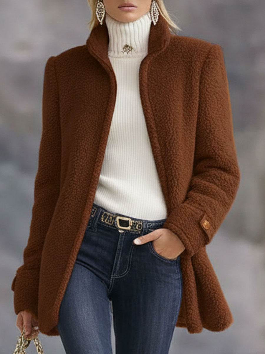 Odette – Plush Fleece Zip-Up Jacket