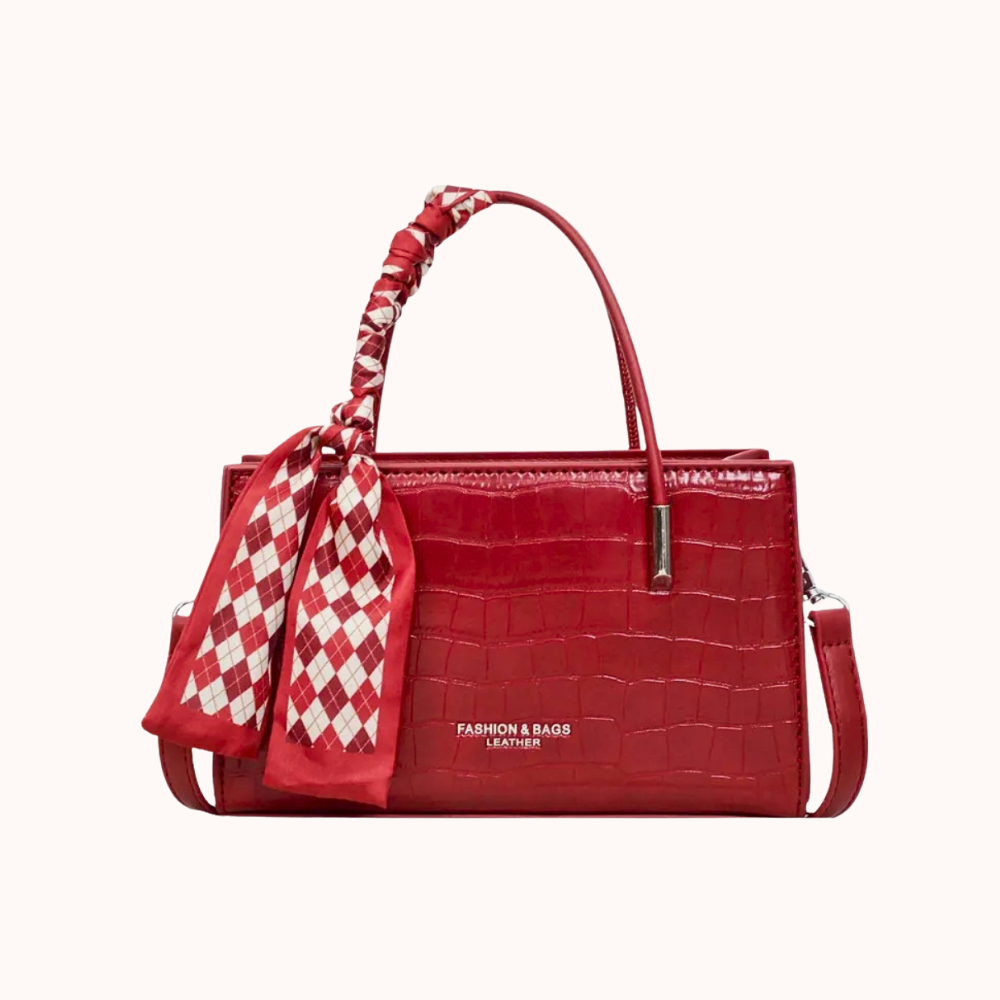 Darcy Croc-Embossed Mini Shoulder Bag — Sernelle