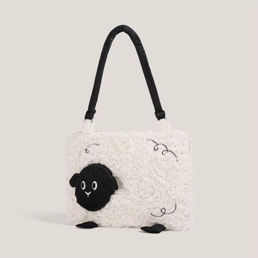 Brooke Plush Sheep Shoulder Bag — Sernelle — view 2