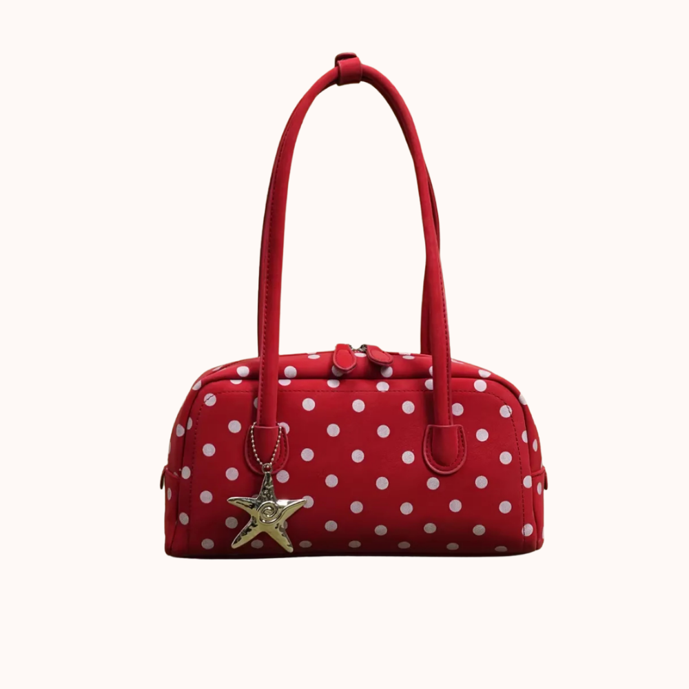 Georgia Polka Dot Barrel Bag — Sernelle