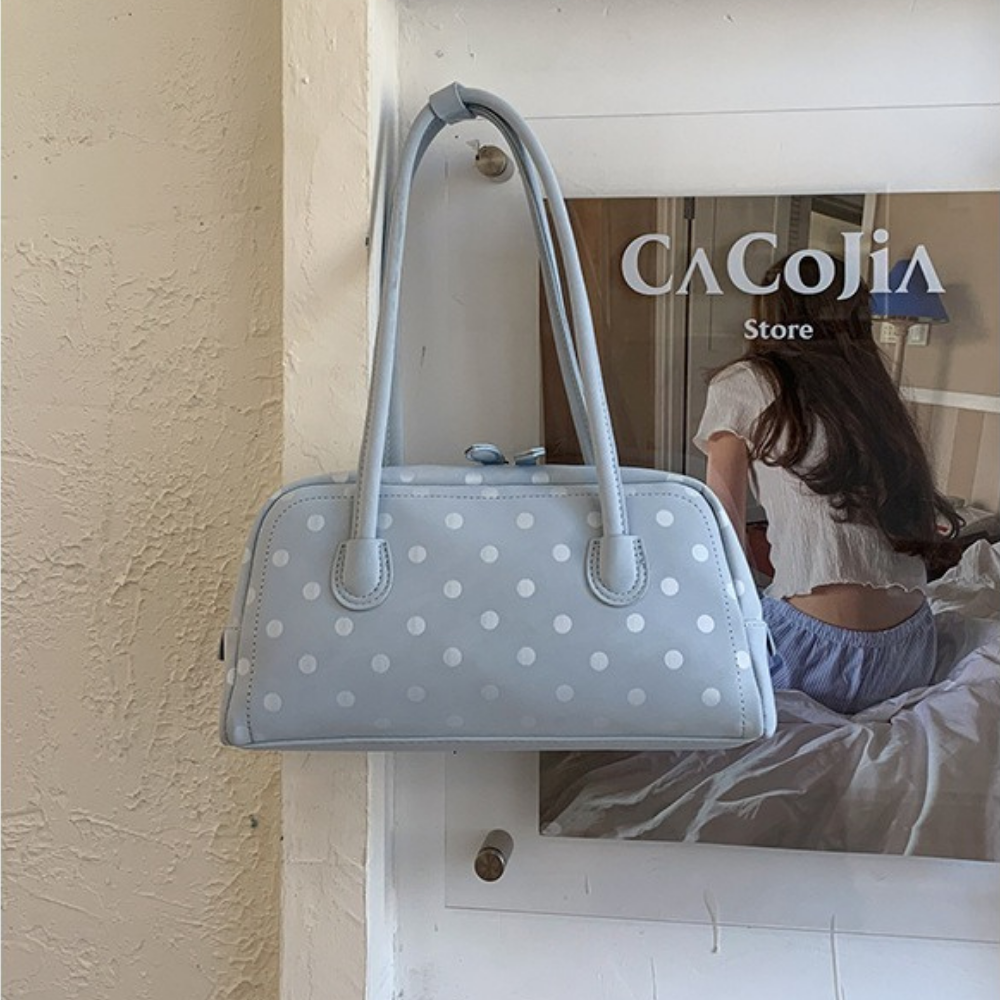 Georgia Polka Dot Barrel Bag — Sernelle — view 20