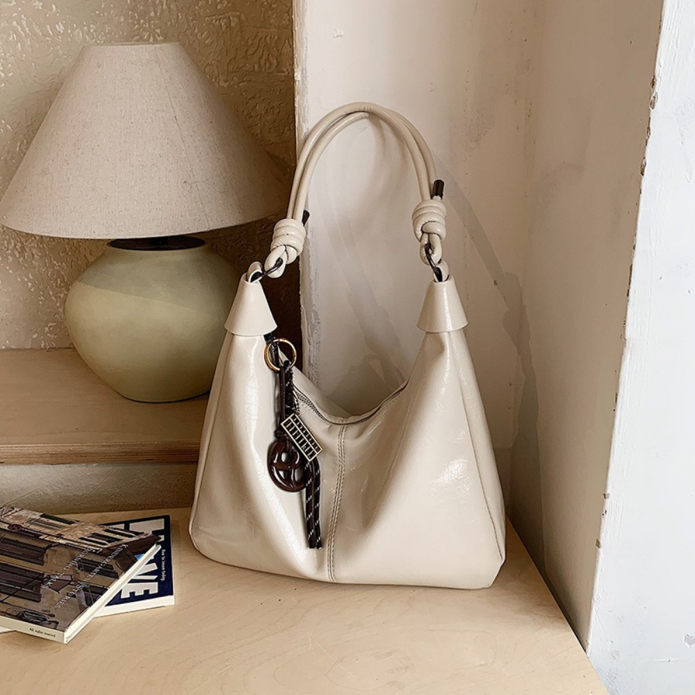 Nerine Glossy Hobo Bag — Sernelle — view 37