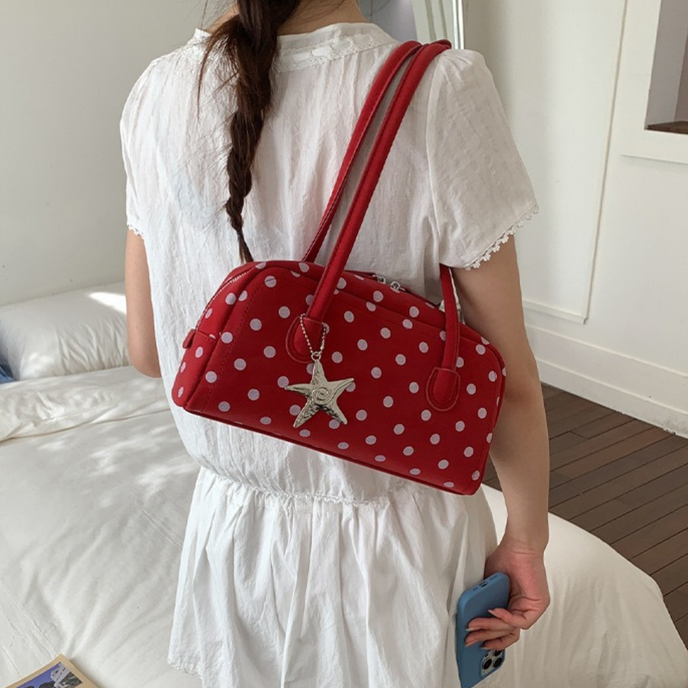 Georgia Polka Dot Barrel Bag — Sernelle — view 4