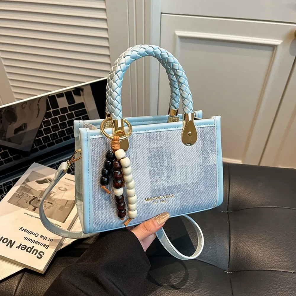 Laurel Braided Handle Mini Handbag — Sernelle — view 12