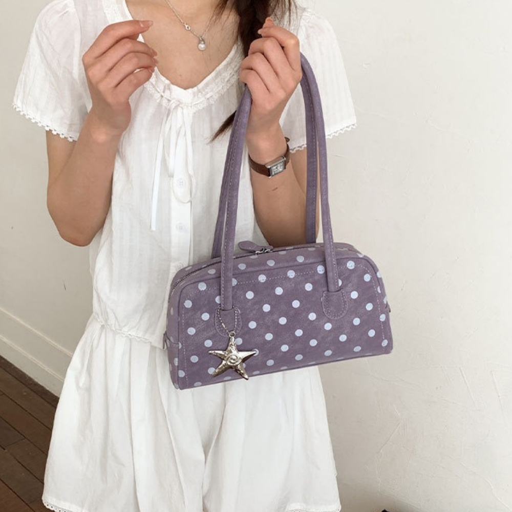 Georgia Polka Dot Barrel Bag — Sernelle — view 11