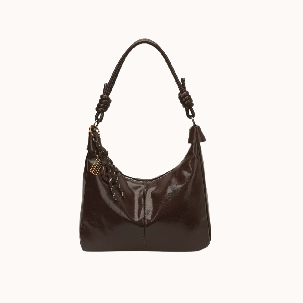 Nerine Glossy Hobo Bag — Sernelle — view 3