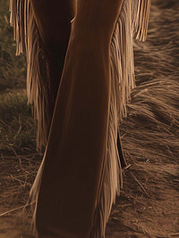 Tamsin – Western Fringe Flared Jeans