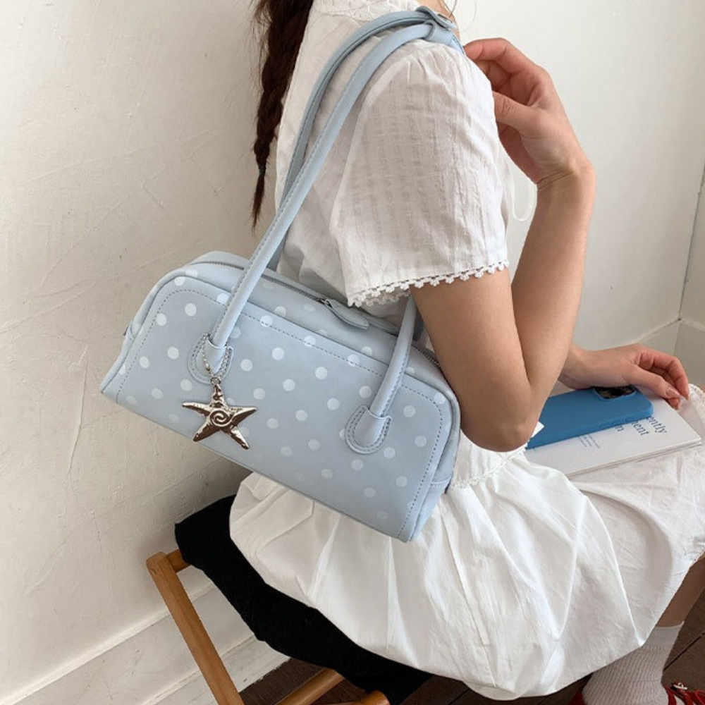 Georgia Polka Dot Barrel Bag — Sernelle — view 18