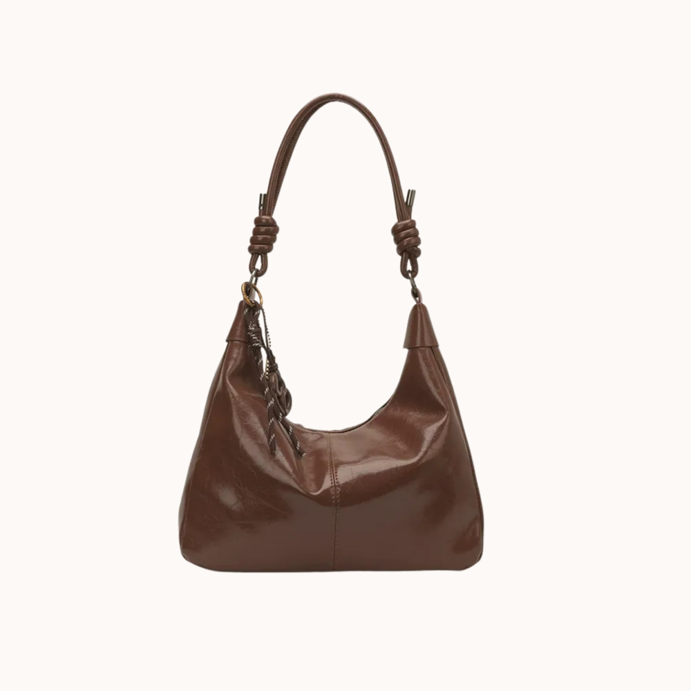 Nerine Glossy Hobo Bag — Sernelle — view 2