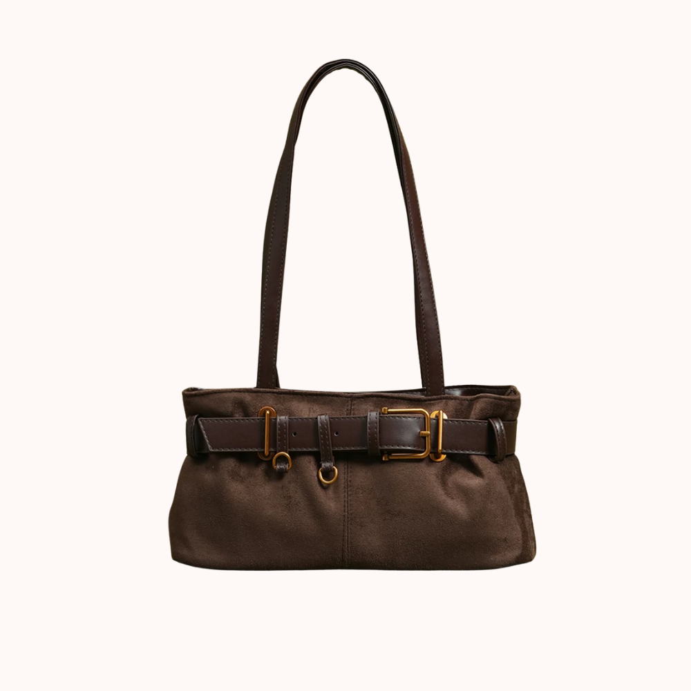 Ivy Suede-Look Shoulder Bag — Sernelle — view 4