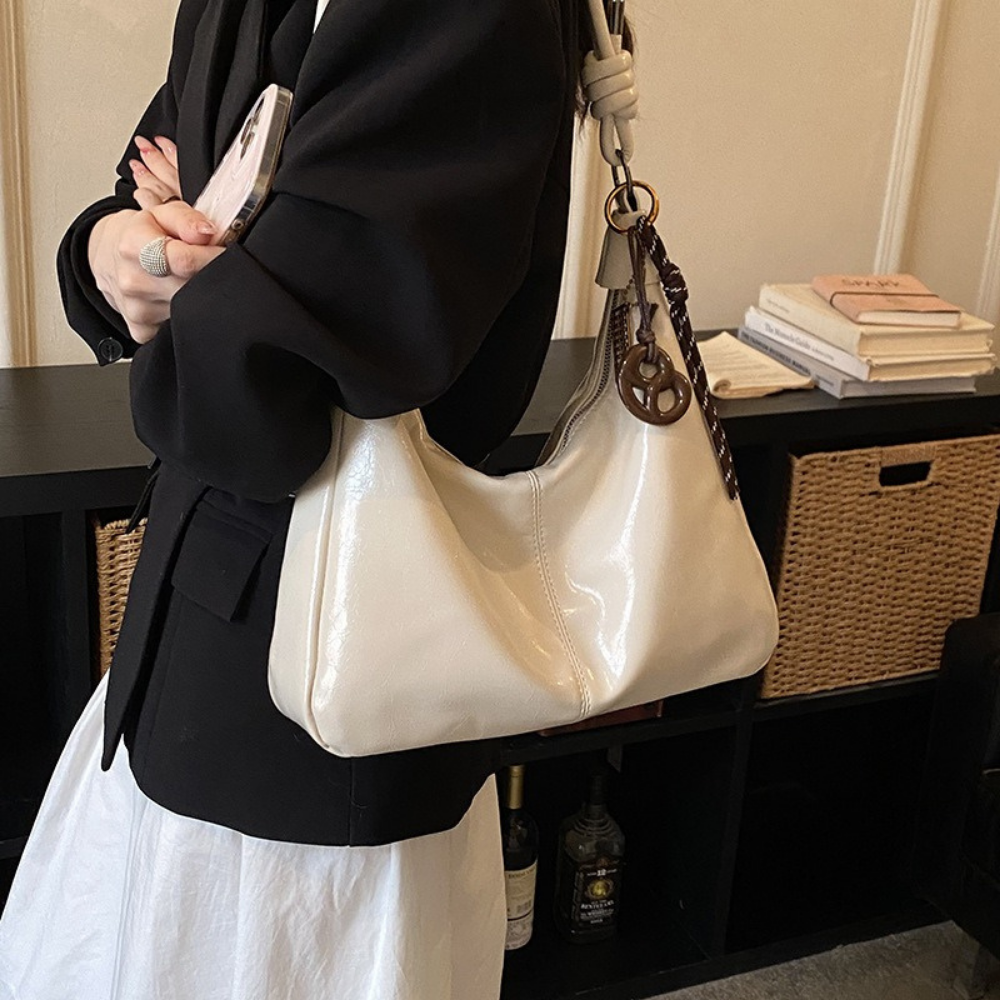 Nerine Glossy Hobo Bag — Sernelle — view 31