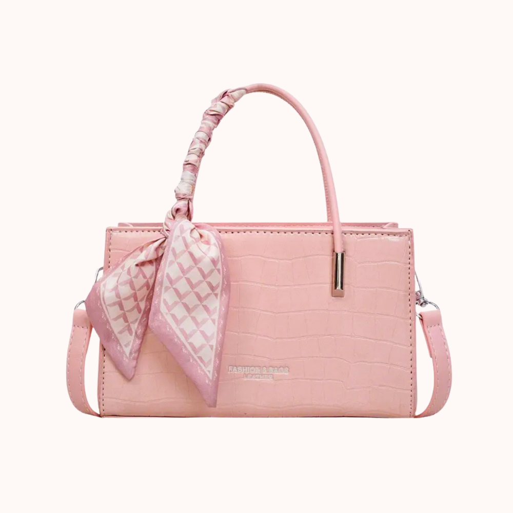 Darcy Croc-Embossed Mini Shoulder Bag — Sernelle — view 2