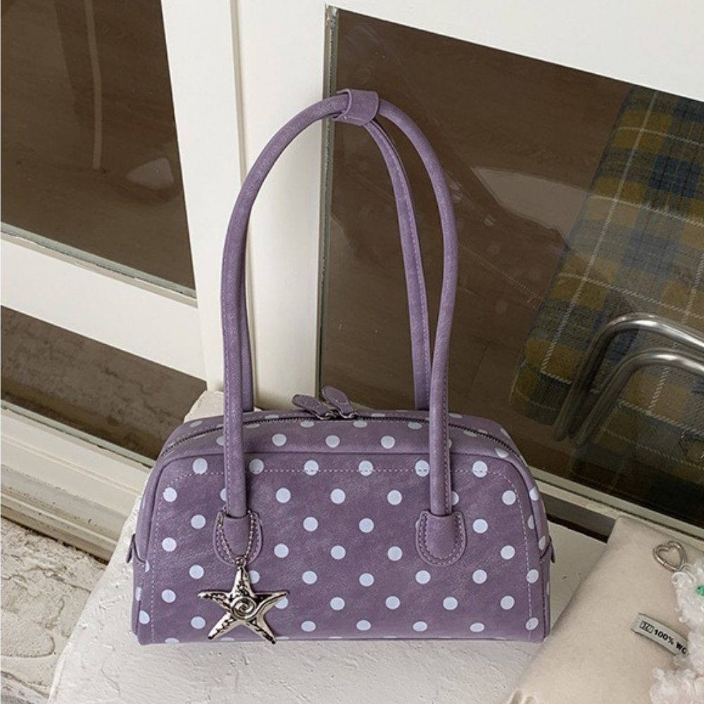 Georgia Polka Dot Barrel Bag — Sernelle — view 12