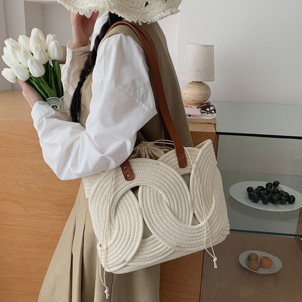 Naomi Woven Shoulder Bag — Sernelle — view 2