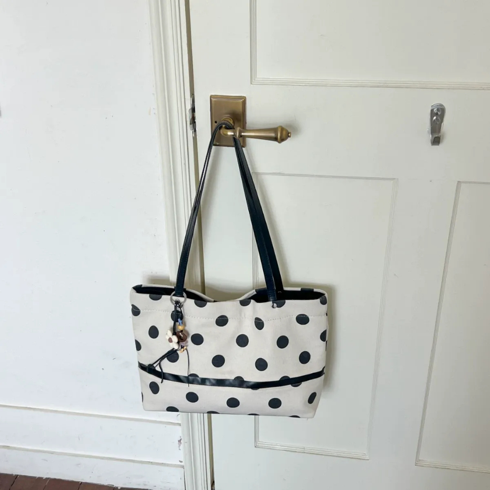 Nova Polka Dot Tote Bag — Sernelle — view 7