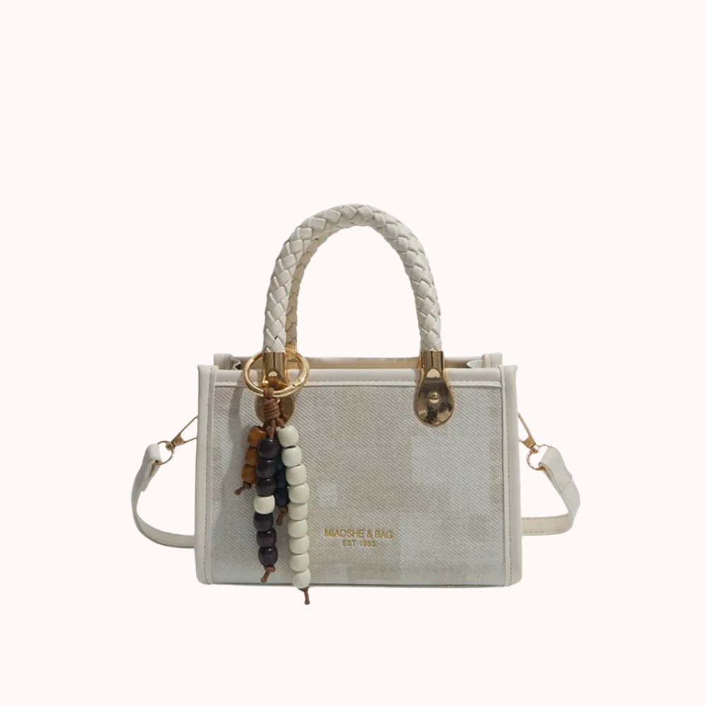 Laurel Braided Handle Mini Handbag — Sernelle — view 3