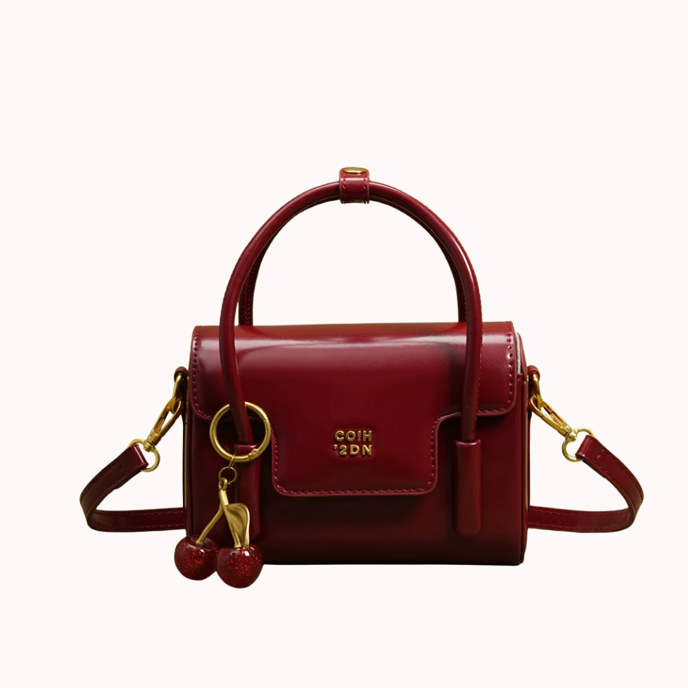 Aubrey Cherry Charm Mini Handbag — Sernelle