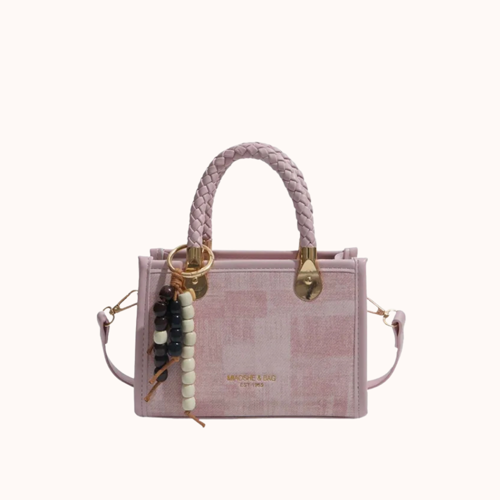 Laurel Braided Handle Mini Handbag — Sernelle — view 4