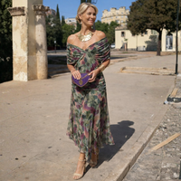 Mikaela | Tummy Flattering Off Shoulder Maxi Dress