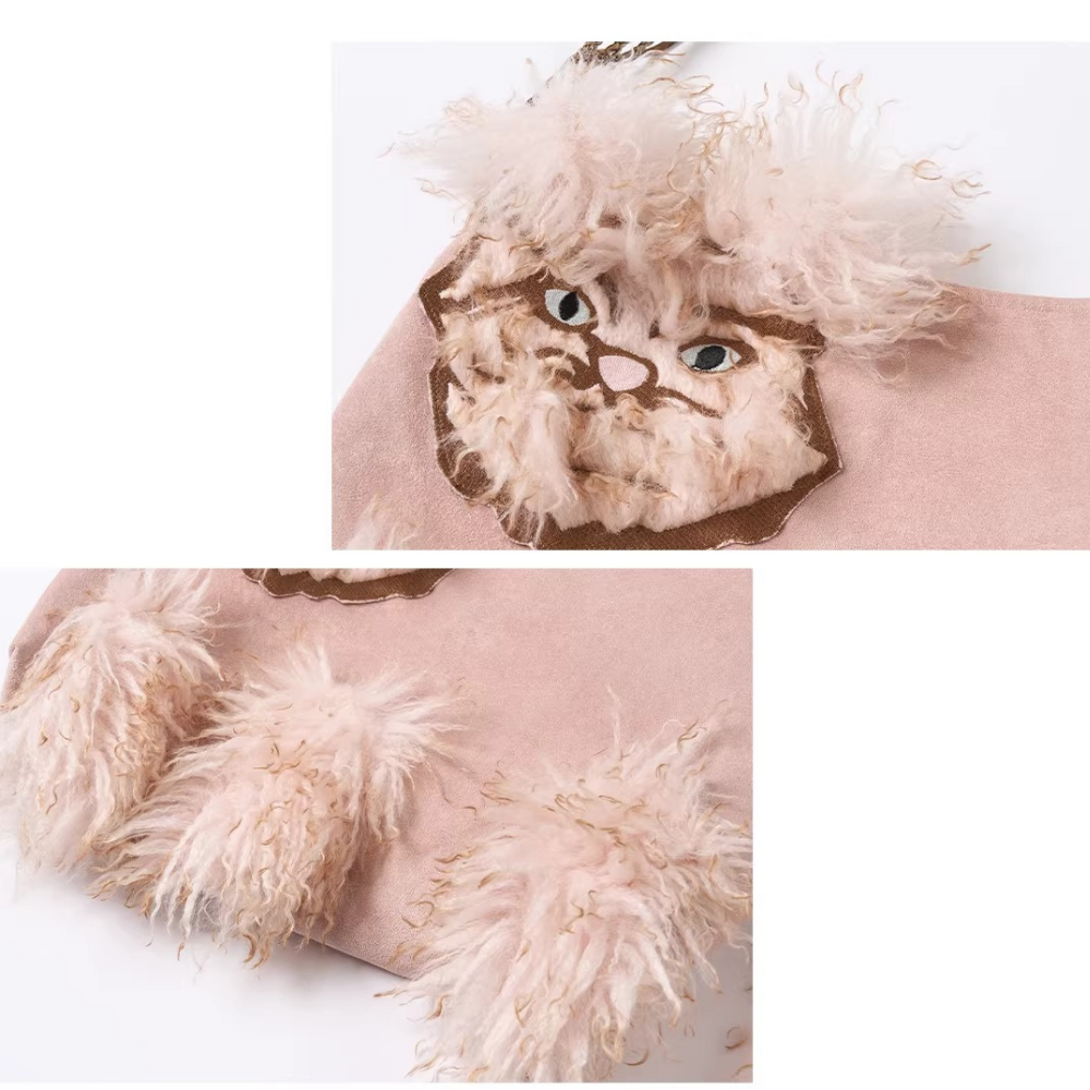 Juno Faux Fur Cat Shoulder Bag — Sernelle — view 35