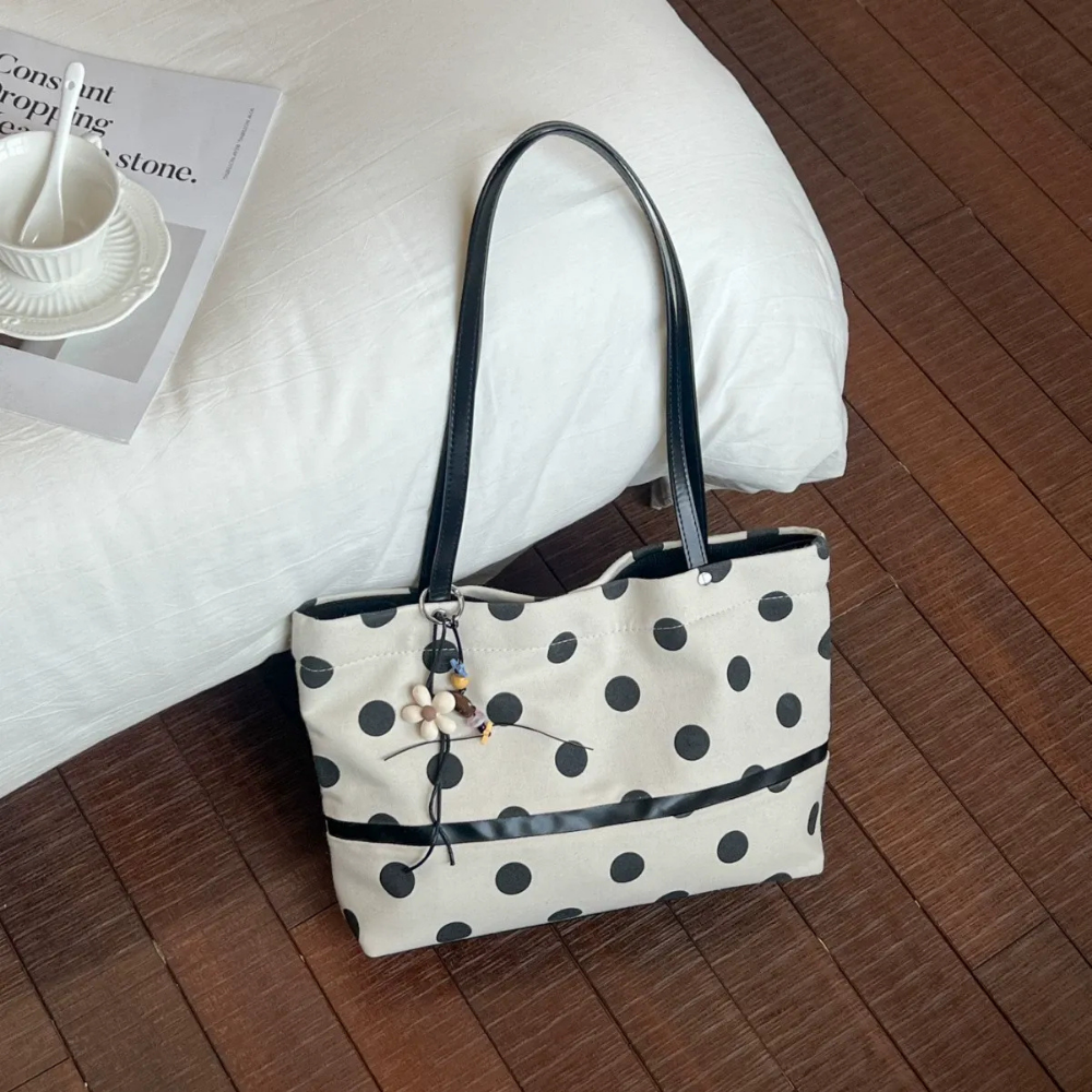 Nova Polka Dot Tote Bag — Sernelle — view 5