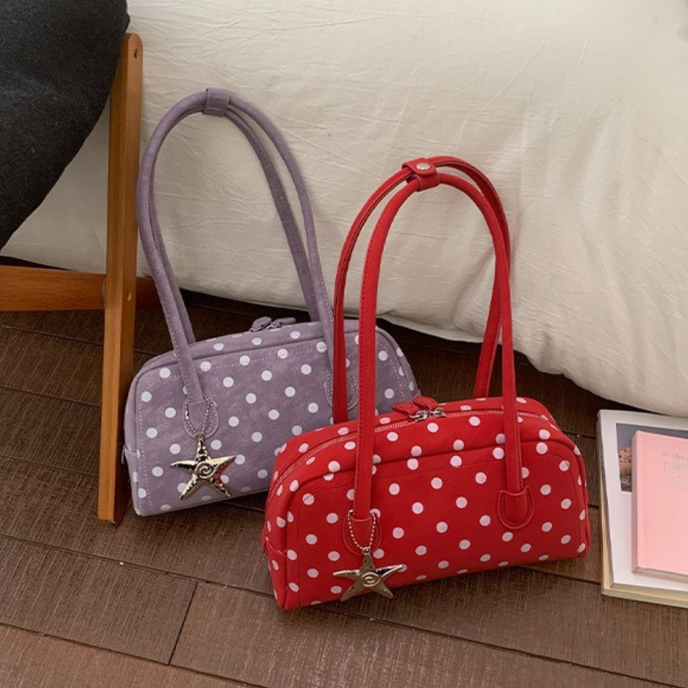 Georgia Polka Dot Barrel Bag — Sernelle — view 9