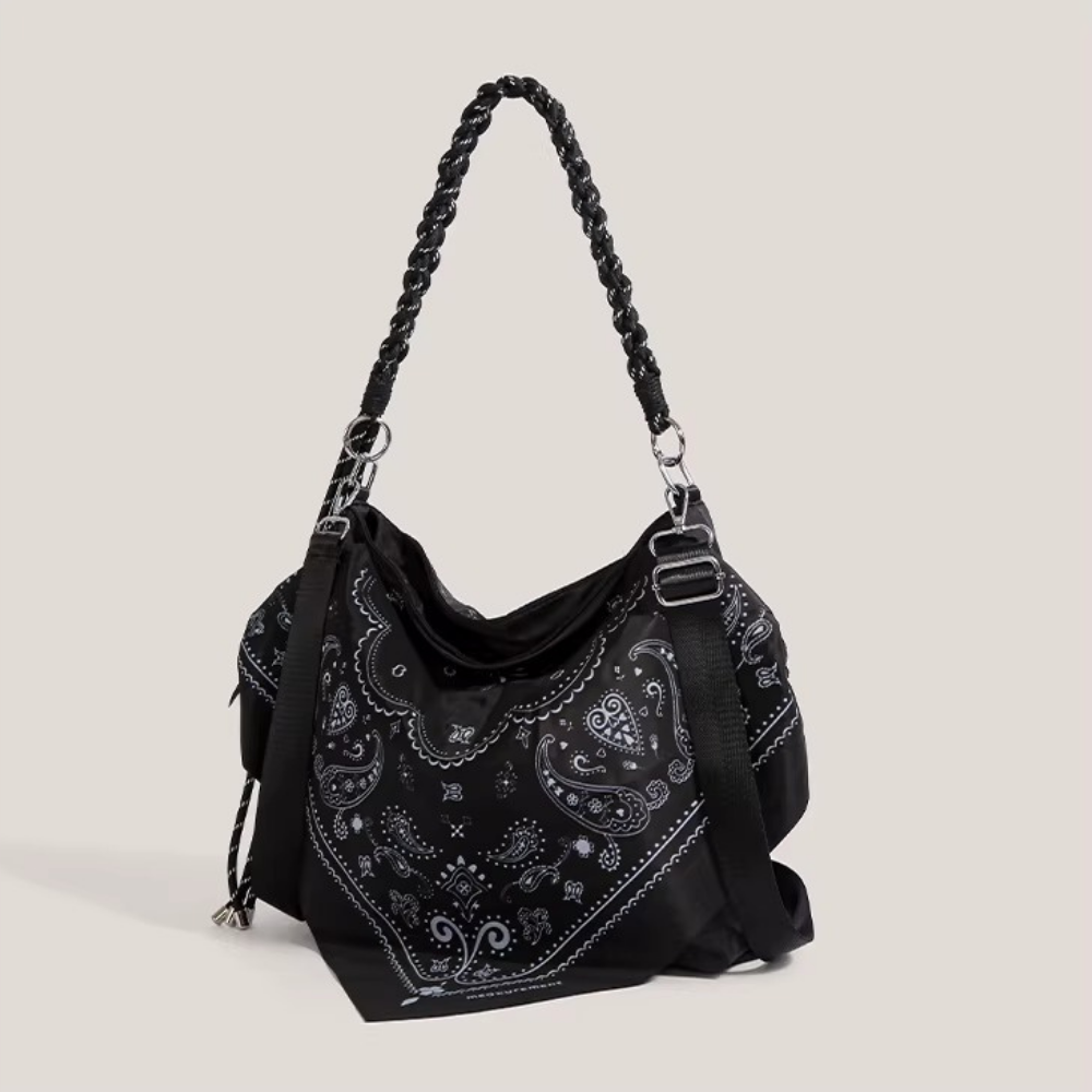Bonnie Bandana Print Shoulder Bag — Sernelle — view 7