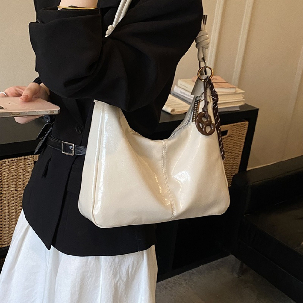 Nerine Glossy Hobo Bag — Sernelle — view 35