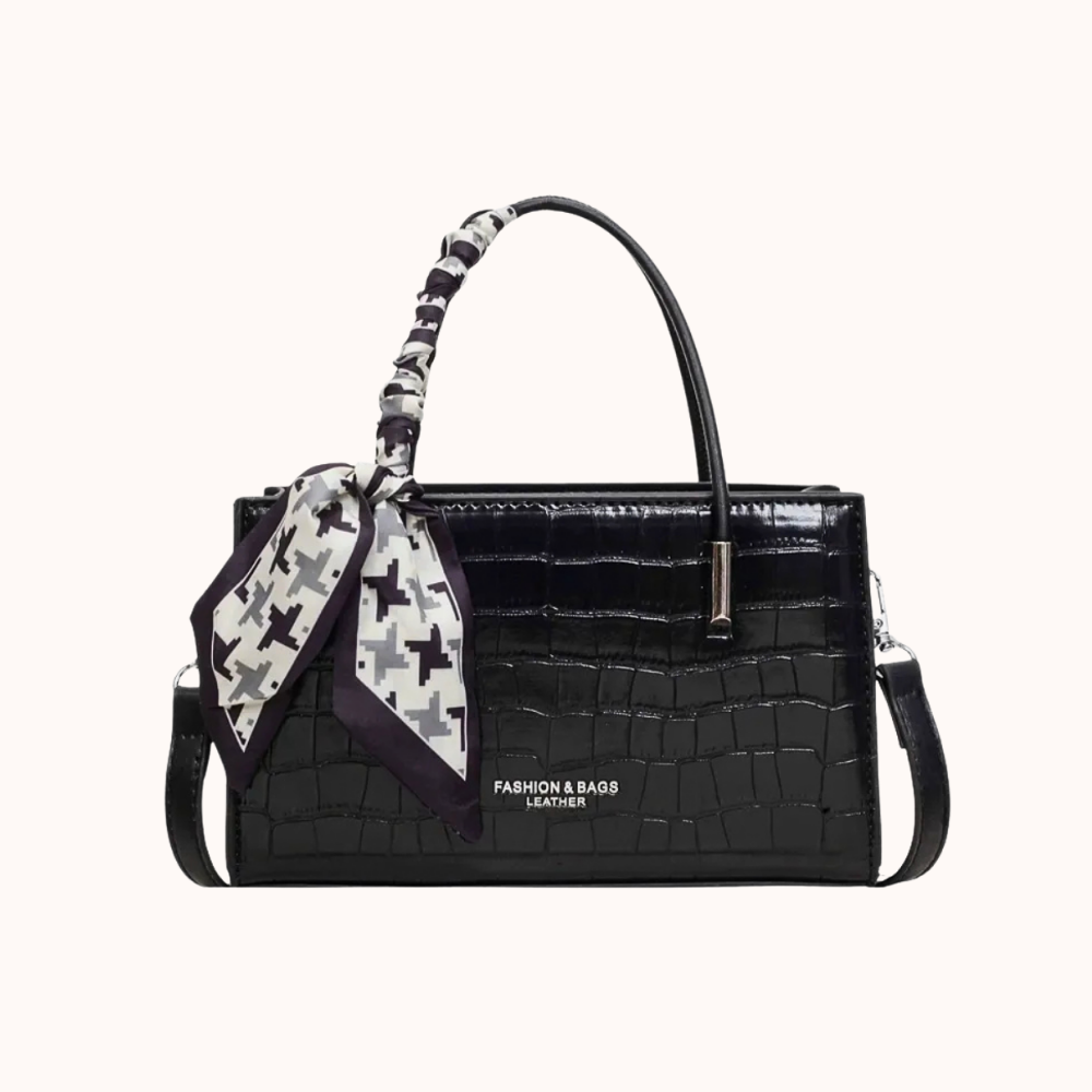 Darcy Croc-Embossed Mini Shoulder Bag — Sernelle — view 5