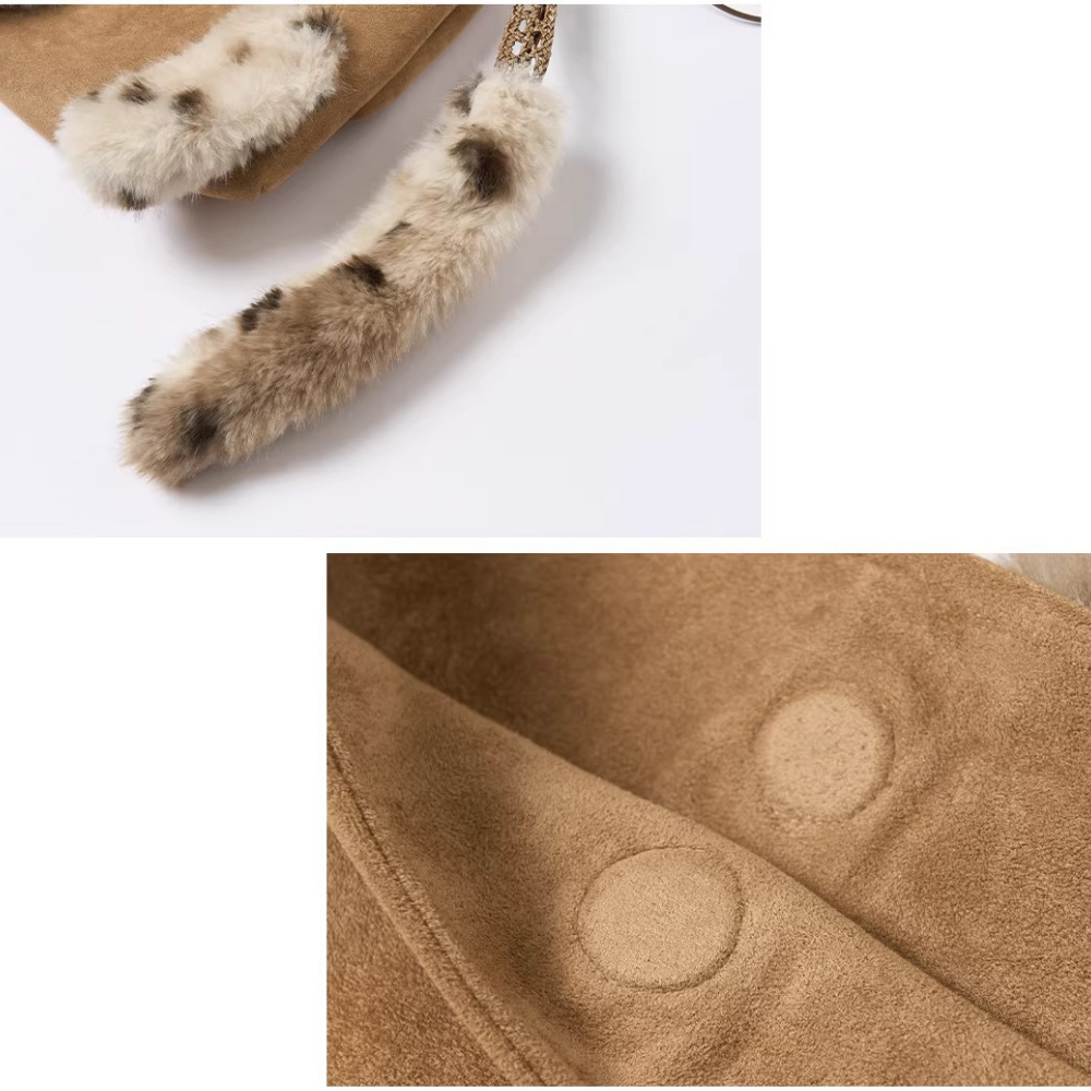 Juno Faux Fur Cat Shoulder Bag — Sernelle — view 36