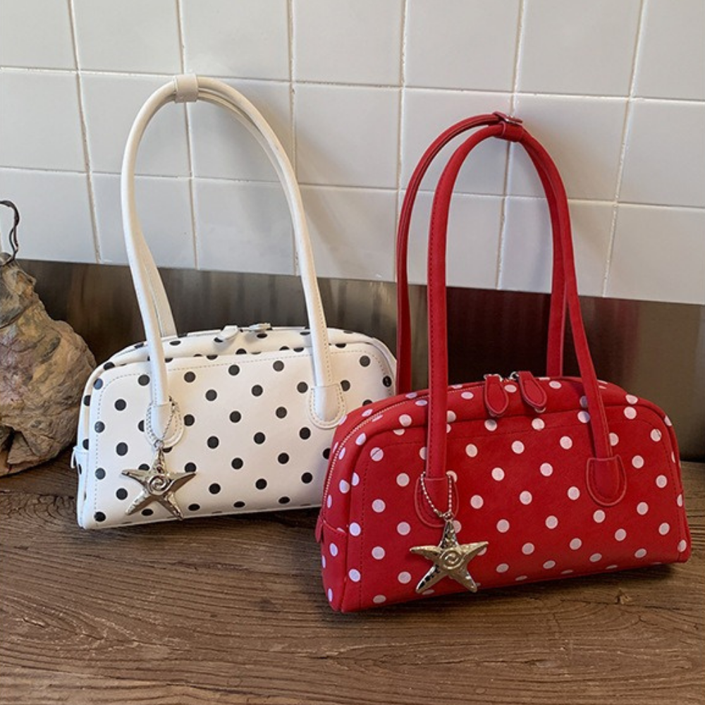 Georgia Polka Dot Barrel Bag — Sernelle — view 31