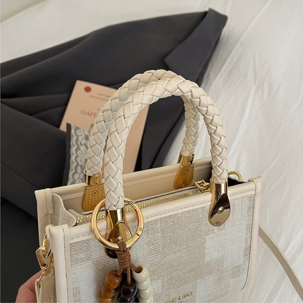 Laurel Braided Handle Mini Handbag — Sernelle — view 22
