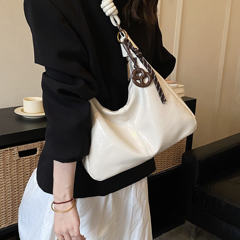 Nerine Glossy Hobo Bag — Sernelle — view 33