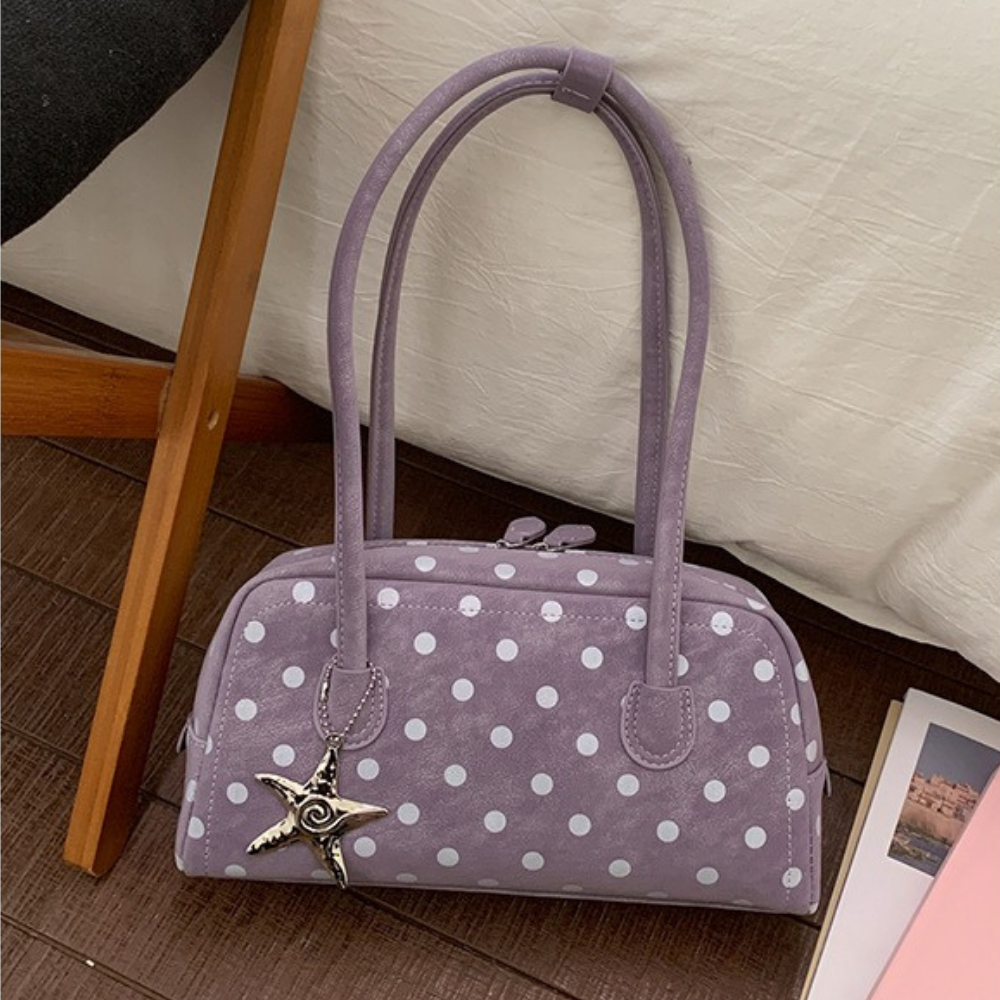 Georgia Polka Dot Barrel Bag — Sernelle — view 14